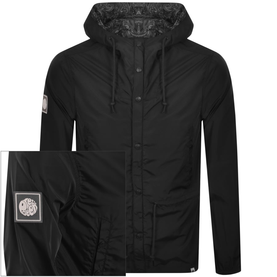 Alternative Image for ProductPretty Green Ridley Hooded Jacket Black1